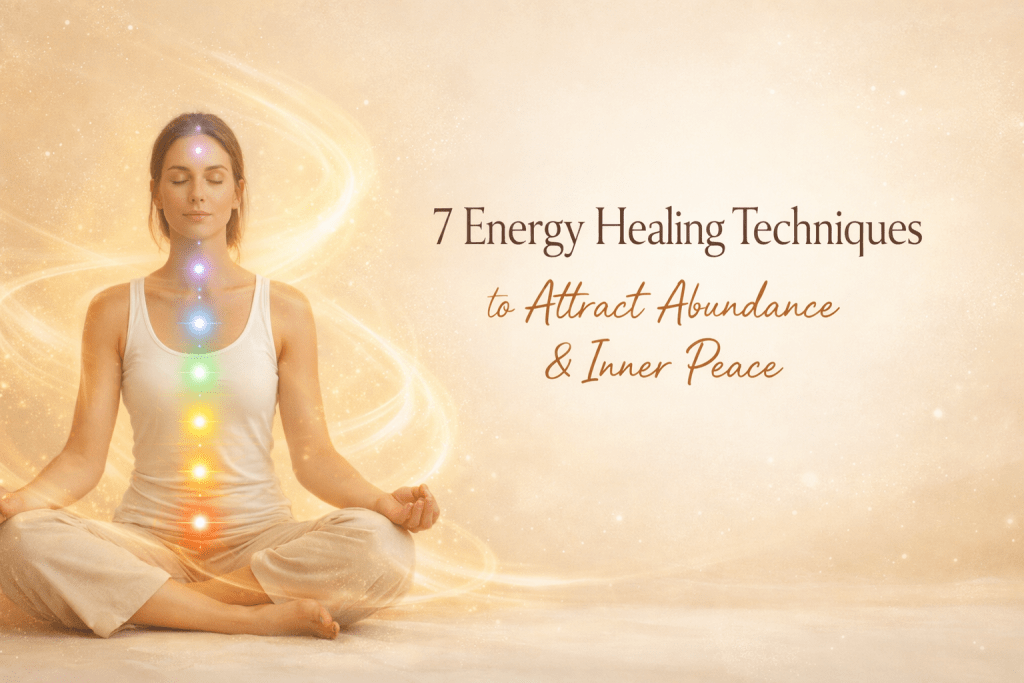 7 energy healing techniques illustartion